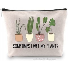 Generic WCGXKO Plant Lover Gift Sometimes I Wet My Plants Funny Gardening Gift Zipper Pouch Cosmetics Bag for Plant Mom WET MY PLANTS