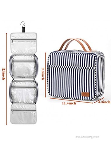 Hanging Travel Toiletry Bag,Large Capacity Cosmetic Travel Toiletry Organizer for Women with 4 Compartments & 1 Sturdy Hook,Perfect for Travel Daily Use Christmas