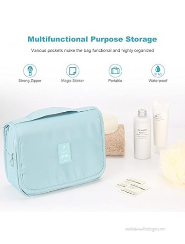 Mossio Hanging Toiletry Bag Large Cosmetic Makeup Travel Organizer for Men & Women with Sturdy Hook