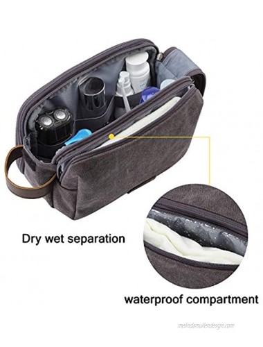 Toiletry Bag for Men BAGSMART Travel Toiletry Organizer Dopp Kit Water-resistant Shaving Bag for Toiletries Accessories
