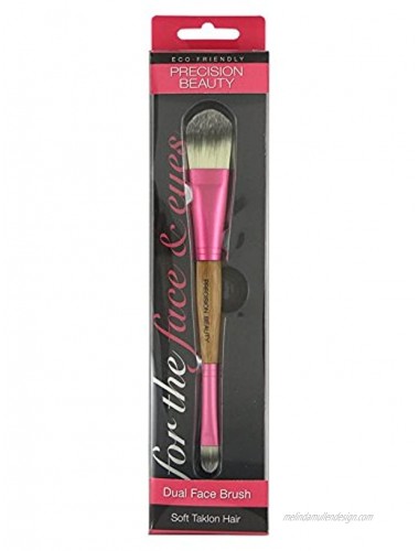 Bamboo Double Ended Face Brush with 100% Soft Taklon Hair.