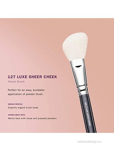 ZOEVA 127 Natural Synthetic Luxe Sheer Cheek Makeup Brush Contour Brush Natural Powder Brush