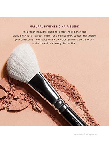 ZOEVA 127 Natural Synthetic Luxe Sheer Cheek Makeup Brush Contour Brush Natural Powder Brush