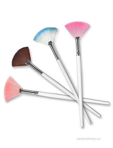 Fan Mask Brush Set 4pcs Facial Brushes Facial Mask Brush Mask Applicator Brush