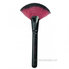 Pink Pewter Fan Makeup Brush for Highlighting and Loose Powder Application