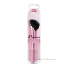 Real Techniques Rebel Edge Makeup Brush Medium Half Fan to Define and Blend For Blush and Highlighter Color May Vary