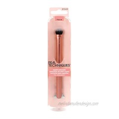Real Techniques Expert Concealer Brush with Ultra Plush Custom Cut Synthetic Taklon Bristles & Extended Aluminum Ferrules Uniquely Shaped Packaging May Vary 1542