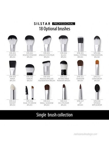 SILSTAR PROFESSIONAL STIPPLING BRUSH WITH HANDLE MADE OF NATURAL BIRCH WOOD MADE IN KOREA SPB005