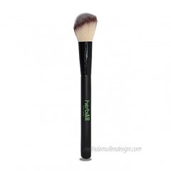 Angled Contour Brush Sculpting Makeup For Face Soft Dense Synthetic Bristles for Contouring Blending Buffing Powder Cream Liquid Cosmetics Herbiar Made In USA