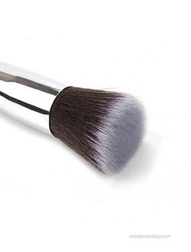 Contour Flat Brush with Soft Dense Synthetic Bristles for Contouring Blending Buffing Makeup Brush by Bedazzel Pro