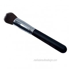 Contour Flat Brush with Soft Dense Synthetic Bristles for Contouring Blending Buffing Makeup Brush by Bedazzel Pro