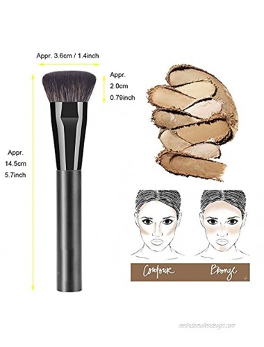 Vela.Yue Flat Contour Brush Face Sculpting Makeup Brush