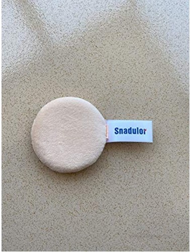 Snadulor 10 Pcs Small Powder Puff for Body Powder,Loose Powder,Face Powder,for Powder Foundation,with Ribbon,Makeup Tools,Nude