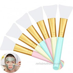12 Pieces Silicone Face Mask Brushes Soft Silicone Facial Mud Mask Applicator Brush for Sleeping Mask Mud Mask Hairless Body Lotion and Body Butter Beauty Tools