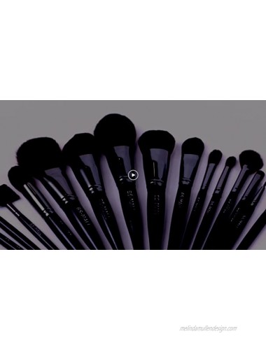 BS-MALLTM Makeup Brushes Premium Makeup Brush Set Synthetic Kabuki Cosmetics Foundation Blending Blush Eyeliner Face Powder Brush Makeup Brush Kit（16PCS，Black）