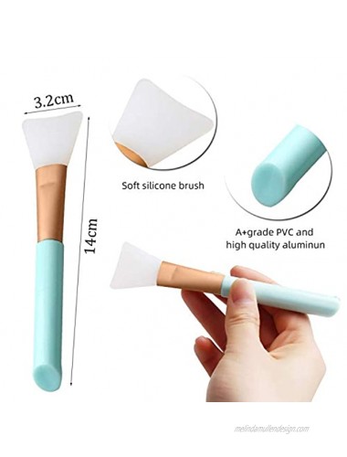 Daubigny 2PCS Silicone Face Mask Brush,Mask Beauty Tool Soft Silicone Facial Mud Mask Applicator Brush Hairless Body Lotion And Body Butter Applicator Tools