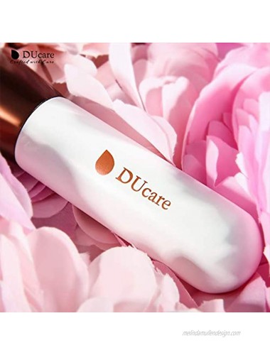 DUcare Flat Top Kabuki Foundation Brush Synthetic Professional Liquid Blending Mineral Powder Makeup Tools Rose Golden White