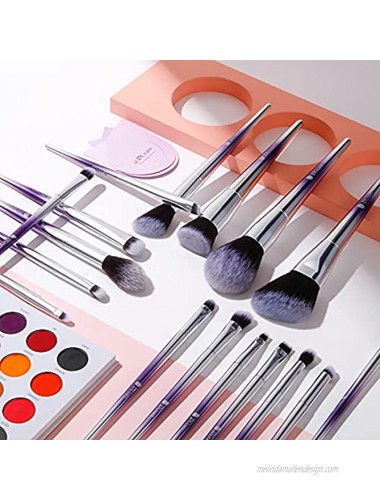 DUcare Makeup Brushes Set 17Pcs Professional Makeup Brushes Face Eye Shadow Eyeliner Foundation Blush Lip Powder Blending Brushes