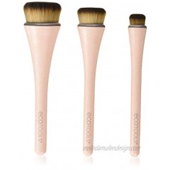 EcoTools 360 Ultimate Blend Makeup Brushes For Cream & Stick Makeup Foundation Concealer Highlighter Blush Set of 3