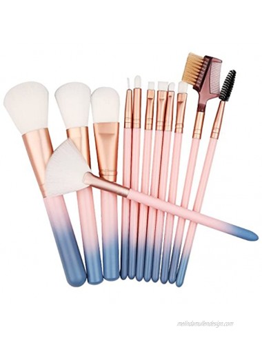 Makeup Brush Sets 12 Pcs Makeup Brushes for Foundation Eyeshadow Eyebrow Eyeliner Blush Powder Concealer Contour