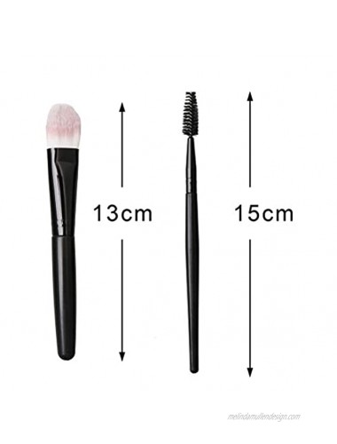 Makeup Brushes Pimoys Make up Brush Set 20 PCs Professional Face Eyeliner for Foundation Blush Concealer Eyeshadow Red