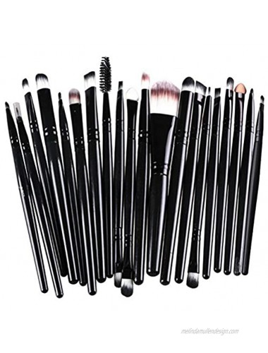 Makeup Brushes ZHIYE Make up Brush Set 21 PCs Professional Face Eyeliner for Foundation Blush Concealer Eyeshadow with Travel Black