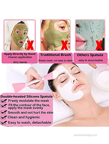 RamPula Silicone Face Mask Brush Facial Mud Mask Applicator Brush Flexible for Applying Facial Mask,Sleeping Mask,Clay Mask,Body Lotion Mask Beauty Tools Makeup Brushes Applicator