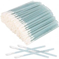200 Disposable Lip Brushes Lipstick Applicator Lip Gloss Wands Makeup Beauty Tool Light Blue