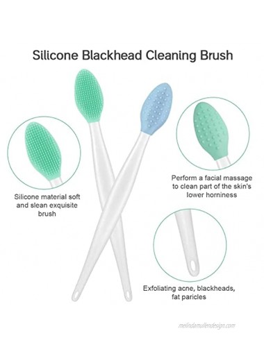 6PCS Lip Scrub Brush,Double-Sided Soft Silicone Exfoliating Lips Brushes Tool,Lip Brush for Smoother Skin and Lip Exfoliator Treatment