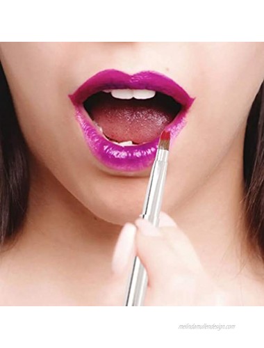 Beaupretty Retractable Lipstick Brush Portable Metal Shell Lip Brush Lipstick Lip Gloss applicator Brush Makeup Tools