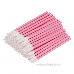 GetChance 300Pcs Set Disposable Lip Brushes Make Up Brush Pink