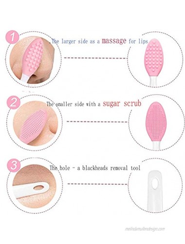 Silicone Lip Brush Tool Lip Brush for Smoother and Fuller Lip Appearance 2 pcs Mix