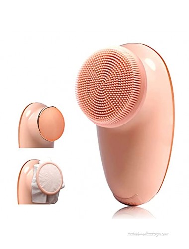 [2021 Newest ]Sonic Vibration Facial Cleansing Brush,6X Deeper Cleanse 3 in 1 Heated Massager,Sonic Vibrating Face Brush for Deep Cleansing Gentle Exfoliating and Massaging Pink