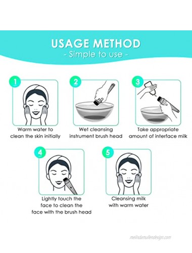 Electric Facial Cleansing Brush Waterproof Rechargeable Face Spin Brush for Deep Cleansing Gentle Exfoliating Removing Blackhead Massaging and Various Skins