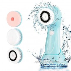 Facial Cleansing Brush 3 in 1 Waterproof Facial and Body Massager Brush Professional Electric Face Brush for All Skin Exfoliating Deep Cleansing