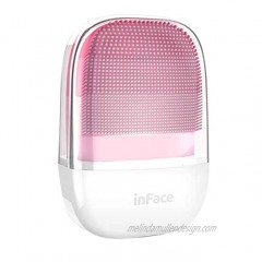 Facial Cleansing Brush,Rechargeable,IPX7 Waterproof,face scrubber Perfect for Deep Cleansing Gentle Exfoliating & Removing Sonic silicone facial Cleansing brush Blackhead pink