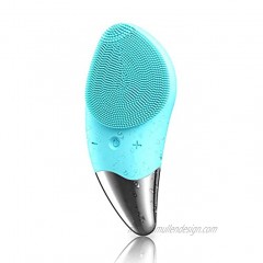 RELOMET Sonic Facial Cleansing Brush 3-in-1 Silicone Waterproof Ultrasonic Rechargeable Electric Massage Face Cleansing Brush