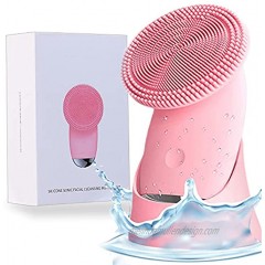 Silicone Face Scrubber Soft Face Brushes for Cleansing and Exfoliating Facial Cleaning Brush for Women Anti-Aging Deep Face Cleansing Exfoliating and Massage System for All Skin Types Pink