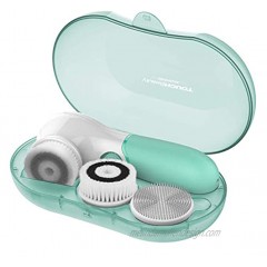 TOUCHBeauty Face Cleansing Brush with Case 3 Spin Brush for Gentle Cleansing Deep Scrubbing Exfoliating