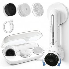 TOUCHBeauty Facial Cleansing Brush Face Brush Electric Device Rechargeable Facial Brush Electric Face Cleansing Brush with 6 Speed Modes 3 Brush Heads 2-Direction Rotation Travel Case TB-1766A