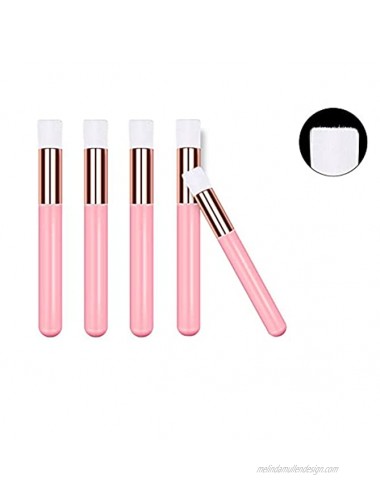 5PCS Lash Shampoo Brushes Peel Off Blackhead Brush Remover Tool Facial Nose Deep Cleaning Eyelash Extensions Cleanser BrushesPink