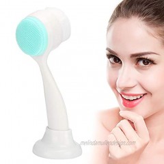 Double‑Sided Face Brush Face Cleaning Brush Massage Skin‑Care Tool for Makeup Removal and Face Washing 15 x 4.5cm 6 x 1.8in