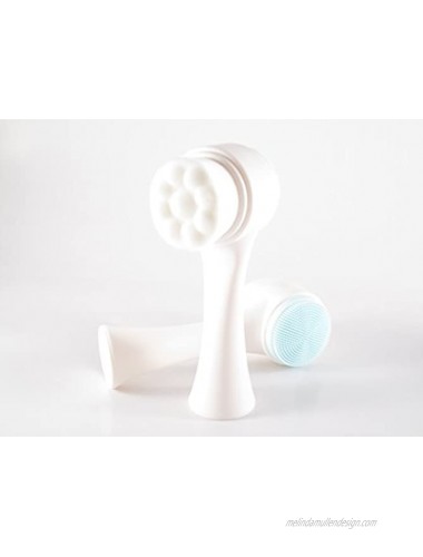 Dual sided spa massage and pore cleaning brush
