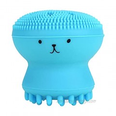Face Cleansing Brush Fashion Face Cleansing Brush Exfoliating Grease Removal Massage Octopus Wash Toolblue