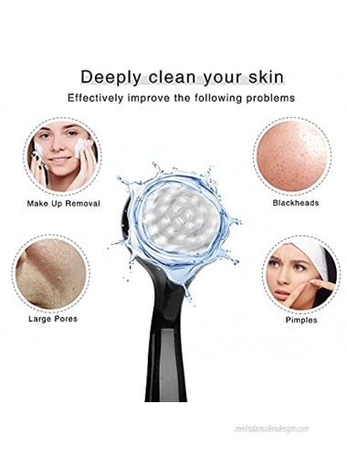 Facial Cleansing Brush 3 Pack Ooloveminso Manual Face Brush Soft Bristle Face Scrubber Exfoliating Cleansing Brush for Face Care Makeup Skincare Removal Black