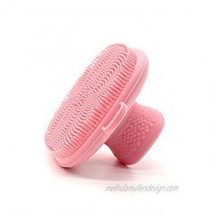 Facial Cleansing Brush Silicone Face Wash Brush Manual Waterproof Cleansing Skin Care Face Brushes for Cleansing and Exfoliating Pink