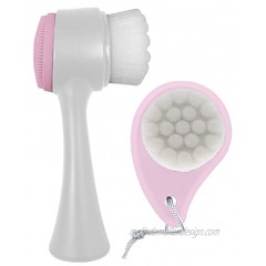 Olivia Rose Face Exfoliator Brush Facial Brush Skin Cleansing 2-in-1 Face Scrub Brush With Soft Bristles Lavender