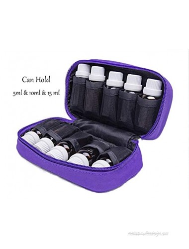 10 Vials Essential Oils Case For Purse Holds 10 Bottles Size 5ML 10ML 15ML Perfect For Travel Or home stock mother`s day gift Multiple Colors Purple