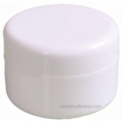 2oz New Empty White Plastic Jar with Dome Lid Cosmetic Containers 4 pk Mini Jar