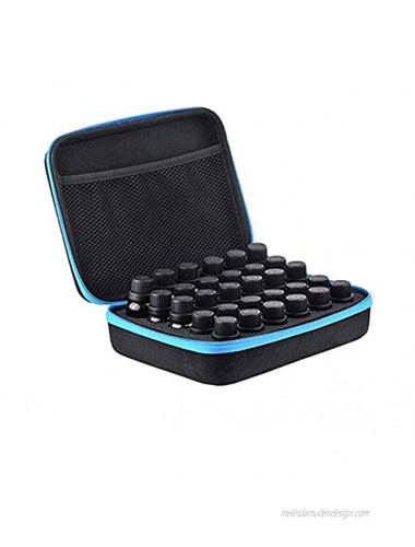 Essential Oil Carrying Case Alifeng 30 Bottle Essential Oil Travel Case Holds 5ml 10ml & 15ml Bottles with Hard Shell Exterior and Foam Insert for Travel
